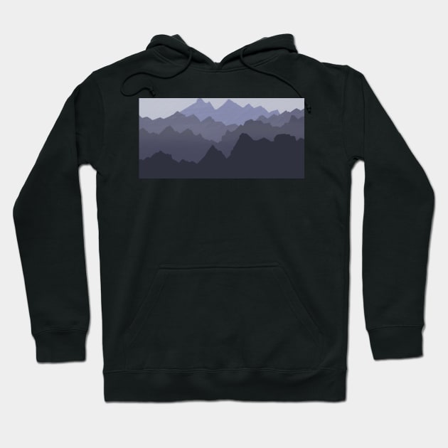 Purple Mountains Hoodie by monitdesign